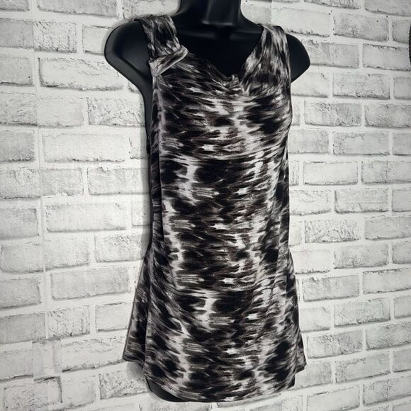 Lucy & Laurel Tie Dye Tank Top Slouch Neck Size Medium M - Picture 2 of 5